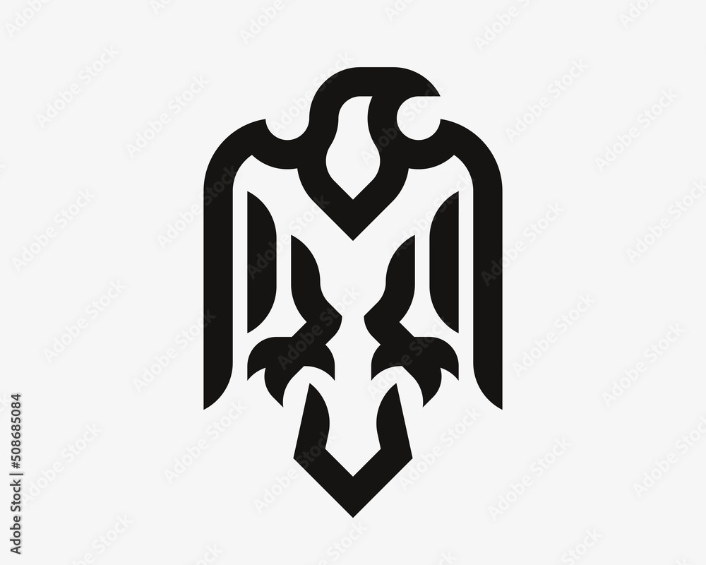Eagle logo. Hawk emblem design editable for your business. Vector illustration. Eagle logo. Hawk emblem design editable for your business. Vector illustration.