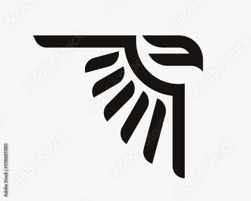 Eagle logo. Hawk emblem design editable for your business. Vector illustration.