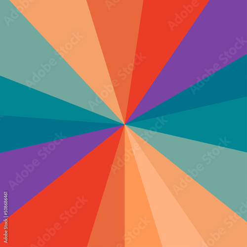 1970 Wavy Swirl Seamless Pattern in Orange and Pink Colors. Seventies Style, Groovy Background