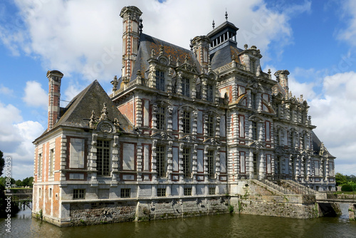 Château de Beaumesnil in Normandy, France photo