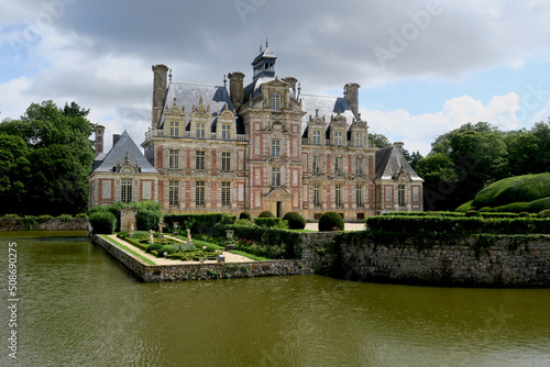 Château de Beaumesnil in Normandy, France photo