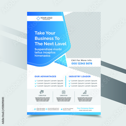Corporate Business Flyer Template (ID: 508690640)