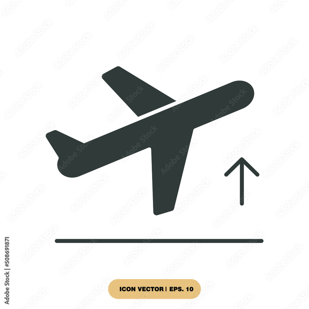 Obraz premium departure icons symbol vector elements for infographic web