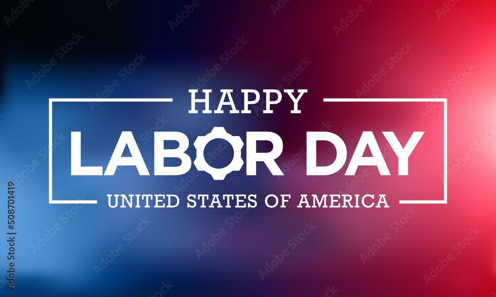 Obraz premium Labor Day in the United States of America is observed every year in September, to honor and recognize the American labor movement and their works and contributions. Vector illustration