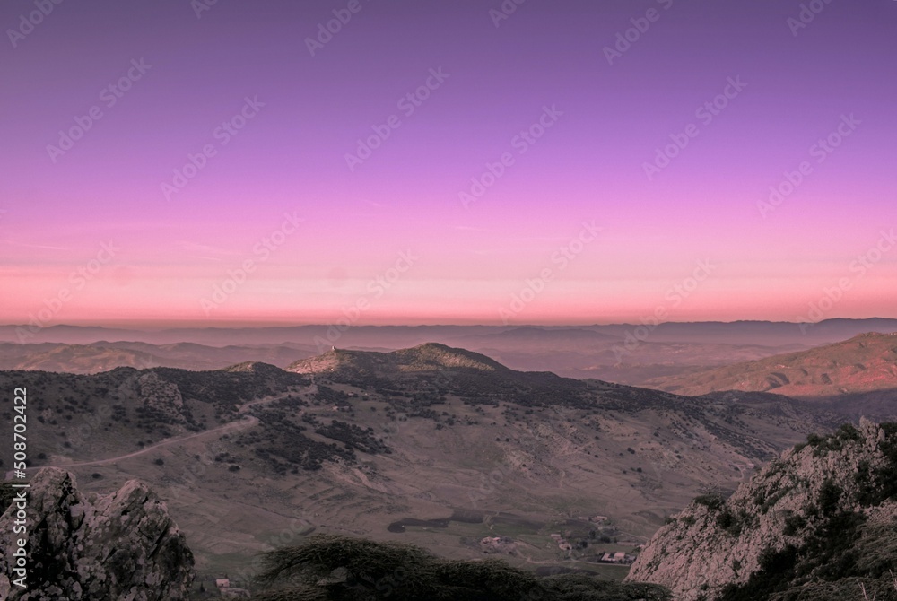 sunset in the mountains from ALGERIA