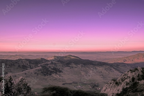 sunset in the mountains from ALGERIA