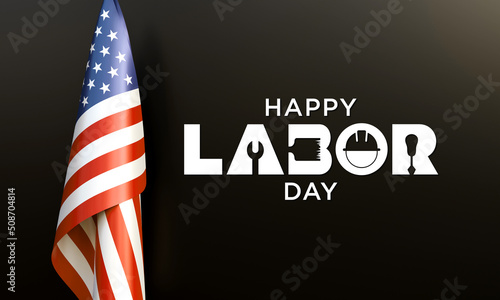 Fotografía Labor Day in the United States of America is observed every year in September, to honor and recognize the American labor movement and their works and contributions