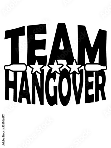Party Team Hangover Bierflaschen 