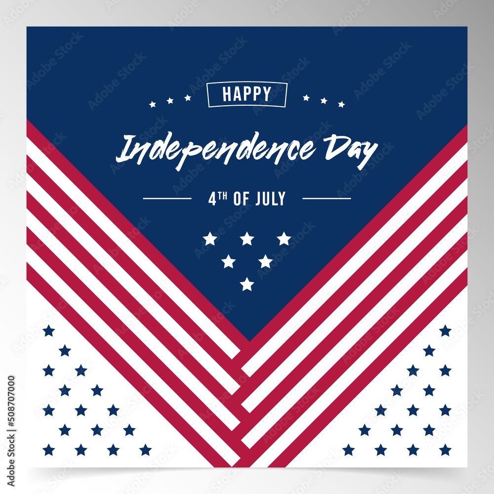 Obraz premium usa independence day background design template