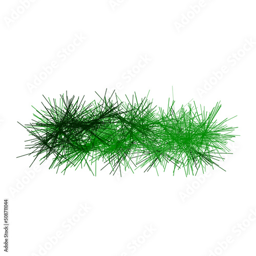 green graphic grass isolated on white background