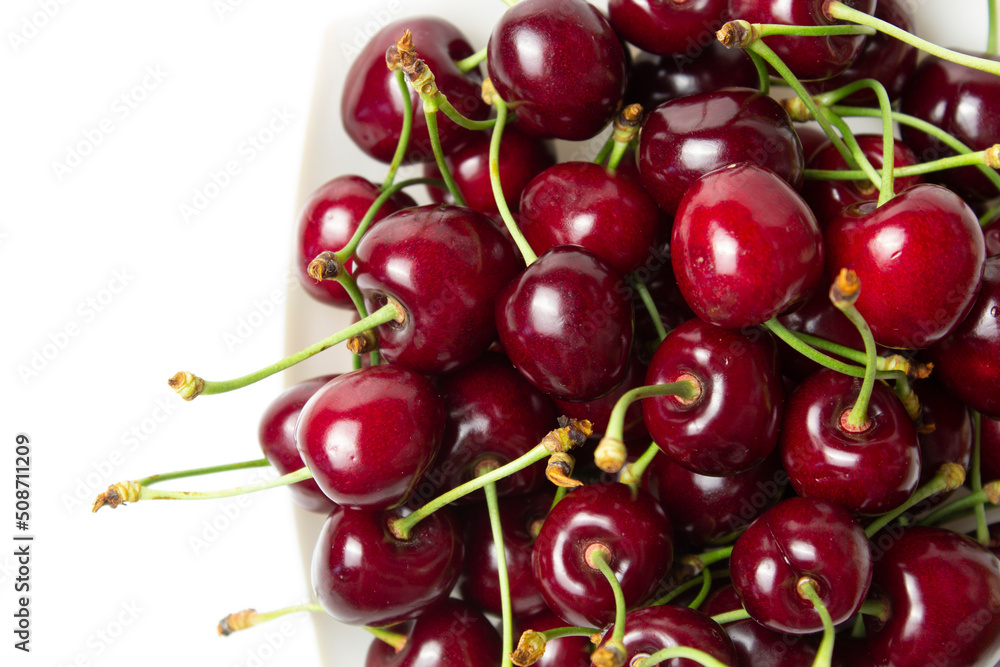 sweet cherry on a white background close-up
sweet cherry on a white background close-up