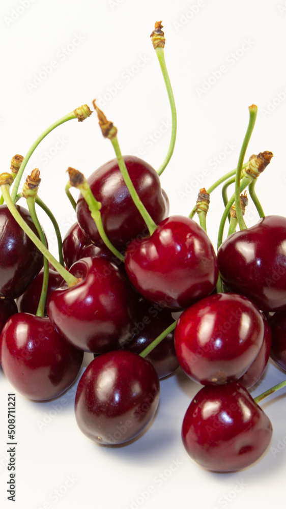sweet cherry on a white background close-up
sweet cherry on a white background close-up