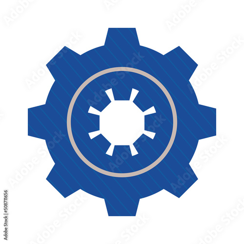 blue gear machine