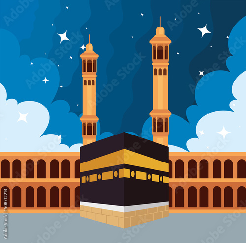 mosque muslim and mecca night