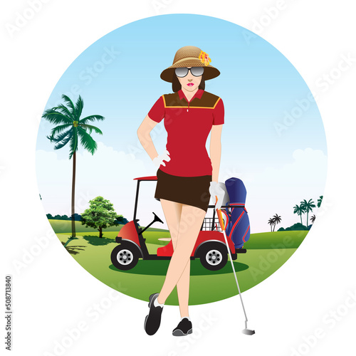 young golfer