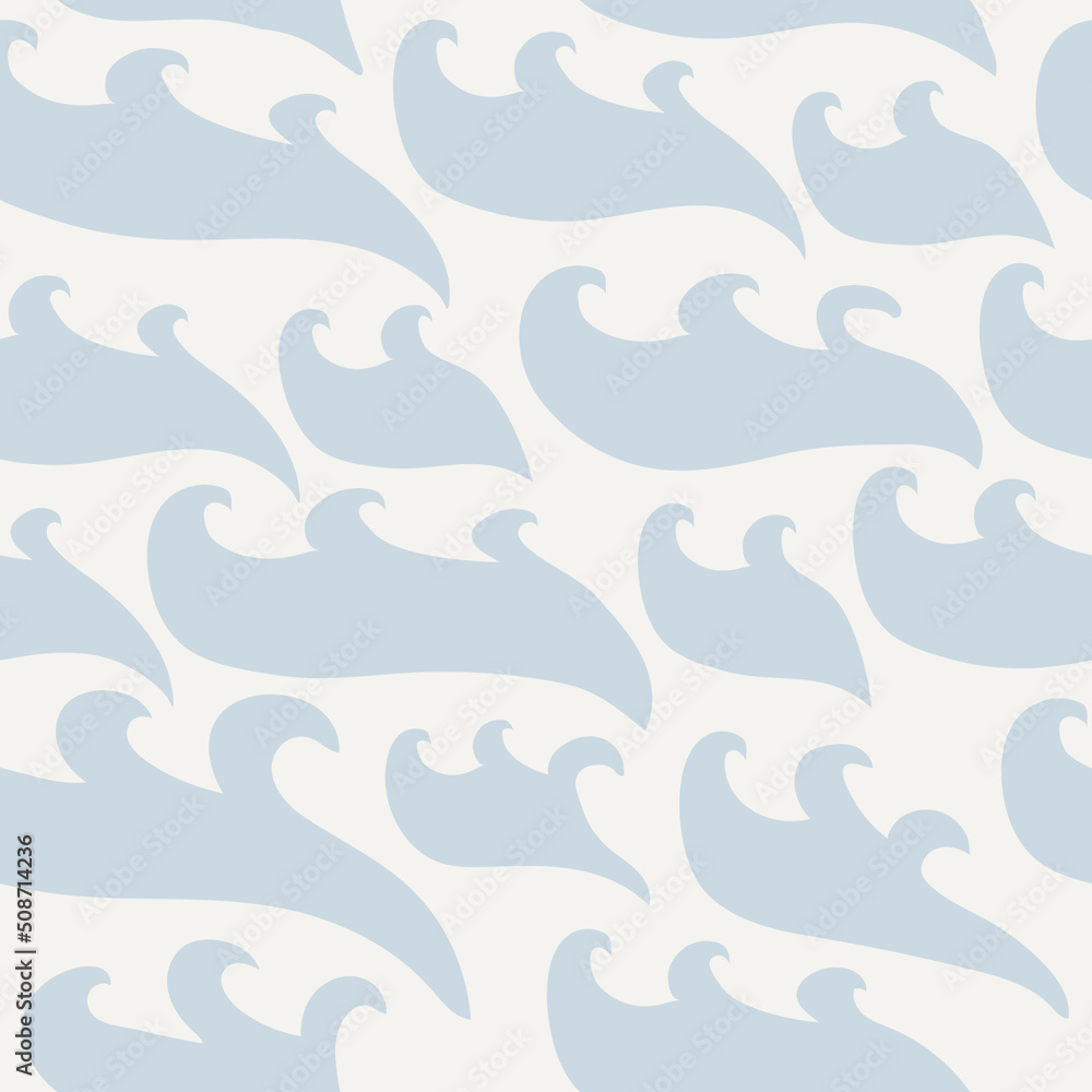 Fototapeta premium Seamless wave pattern. Print for textile, covers, surface. For fashion fabric.