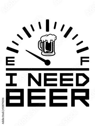 I Need Beer Krug 
