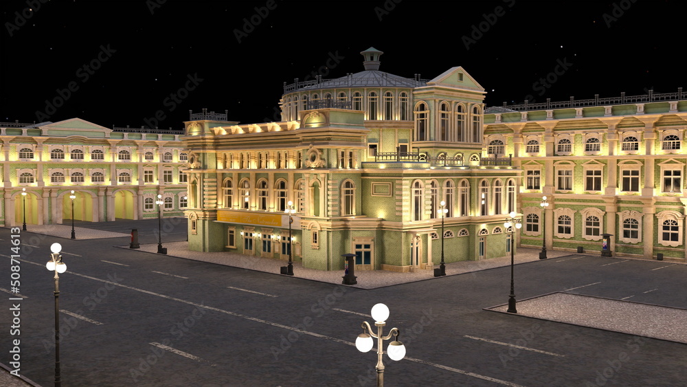 Obraz premium 市街地の風景