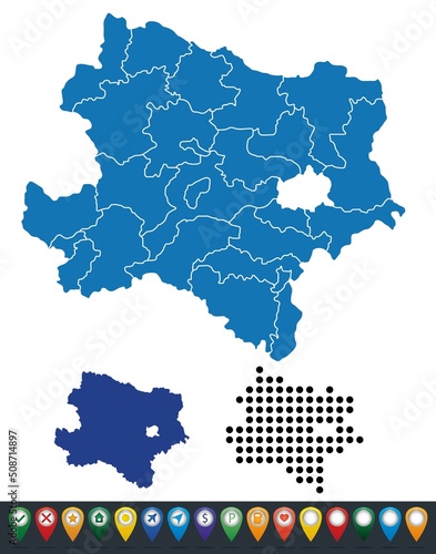 Set maps of Lower Austria region