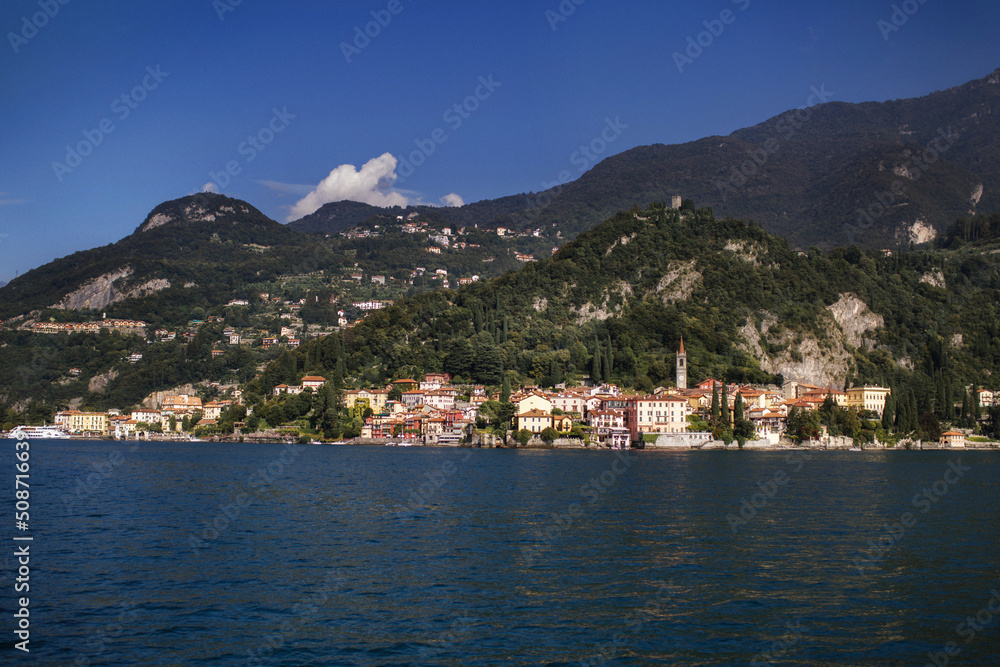 Landscape of the city on Lake Como