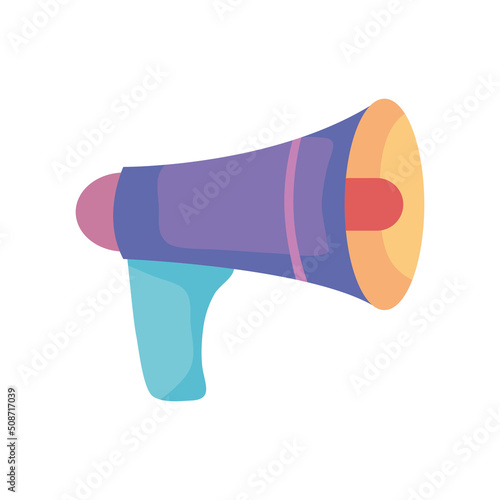 purple megaphone device