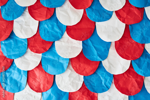 Red, White and Blue Paper Background