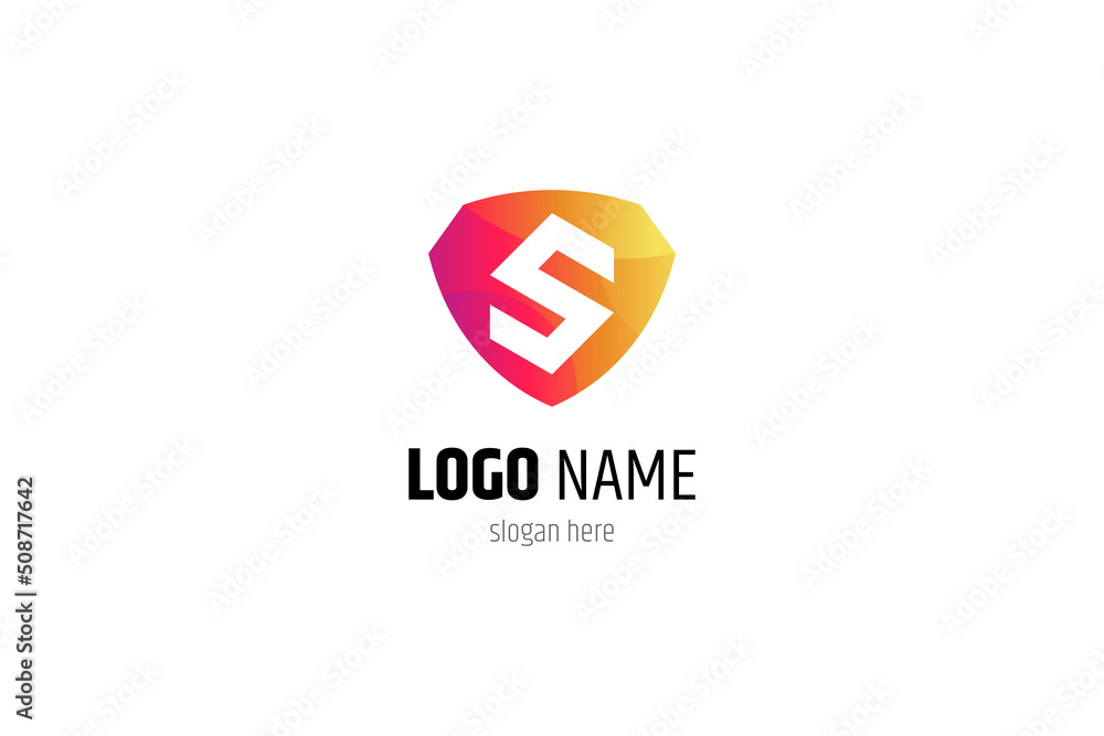 Shield emblem logo with letter S. Flat design style, colorful gradient, mature, masculine, luxurious and literal. Suitable for data security, anti virus, network security, defense, data privacy. Shield emblem logo with letter S. Flat design style, colorful gradient, mature, masculine, luxurious and literal. Suitable for data security, anti virus, network security, defense, data privacy.