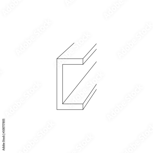 Steel product vector icon