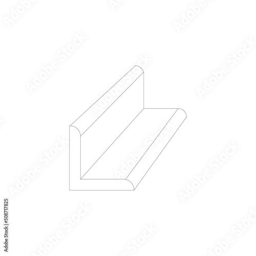 Steel product vector icon