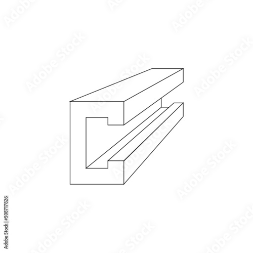 Steel product vector icon
