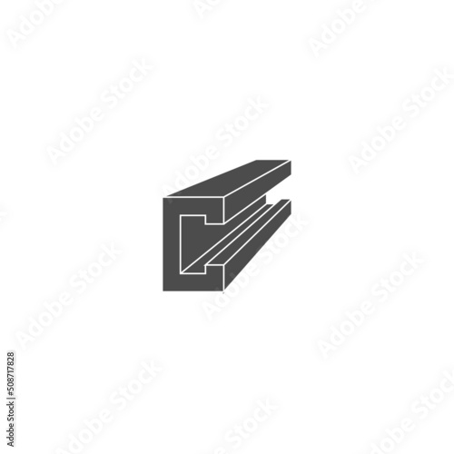 Steel product vector icon