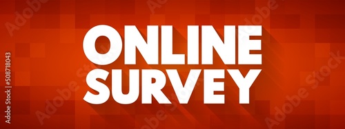 Wallpaper Mural Online Survey - structured questionnaire that your target audience completes over the internet, text concept background Torontodigital.ca