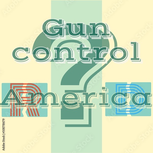 Gun control illustration  the political divide