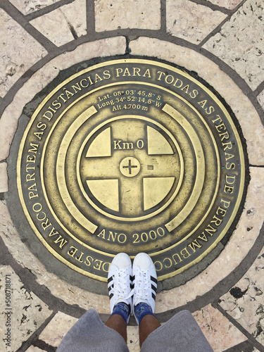 Feathers on top of Ground Zero in Recife, Pernambuco., Brazil