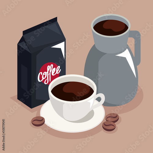 coffee bag and utensils