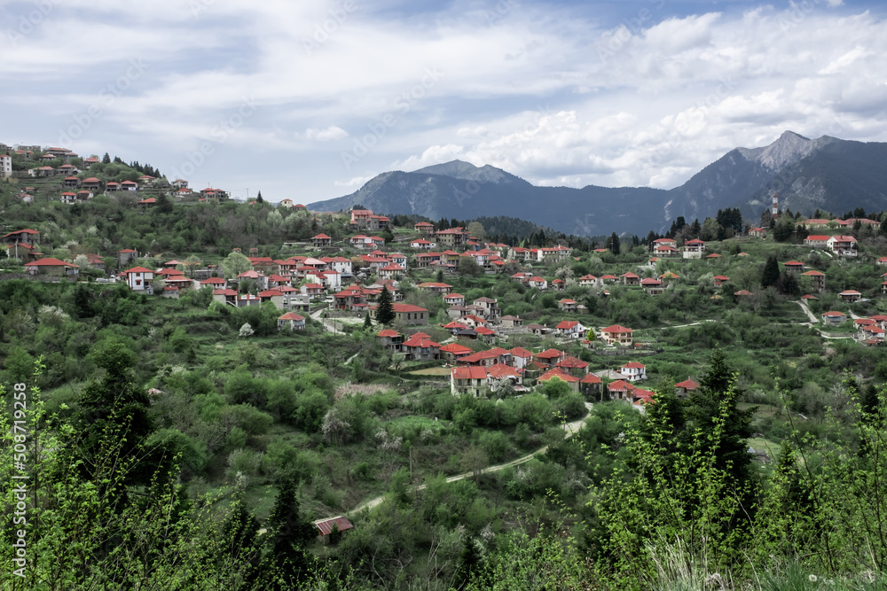Ano chora village in Greece