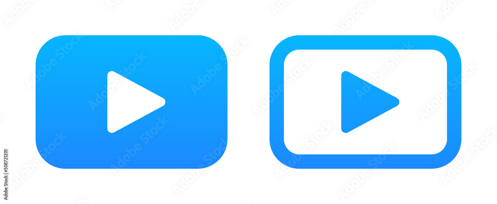 Video button play icon vector illustration Video button play icon vector illustration