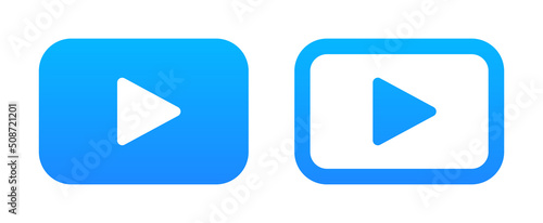 Video button play icon vector illustration