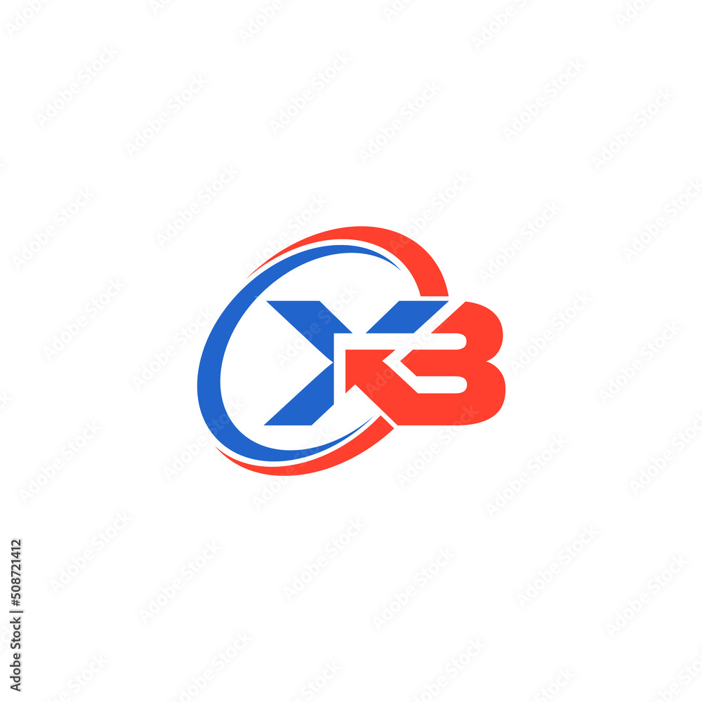 Creative Circle Letter XB Logo Design vector Abstract Modern Creative Circle Letter XB Logo Design vector Abstract Modern