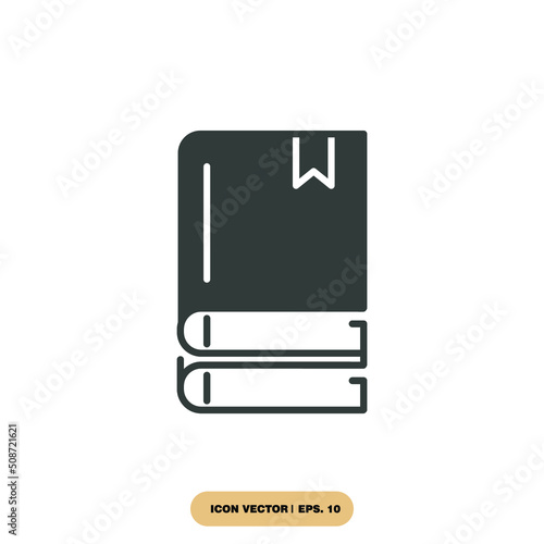 book icons symbol vector elements for infographic web