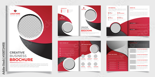 Professional and Creative Corporate Business Brochure Minimalist 8 pages brochure Design Print Template