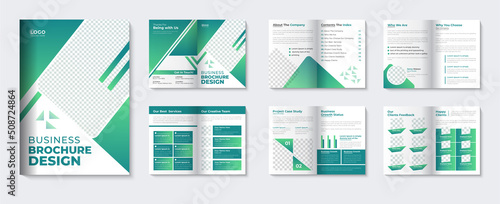 Business brochure template layout and leaflet company profile cover page design with catalogue 