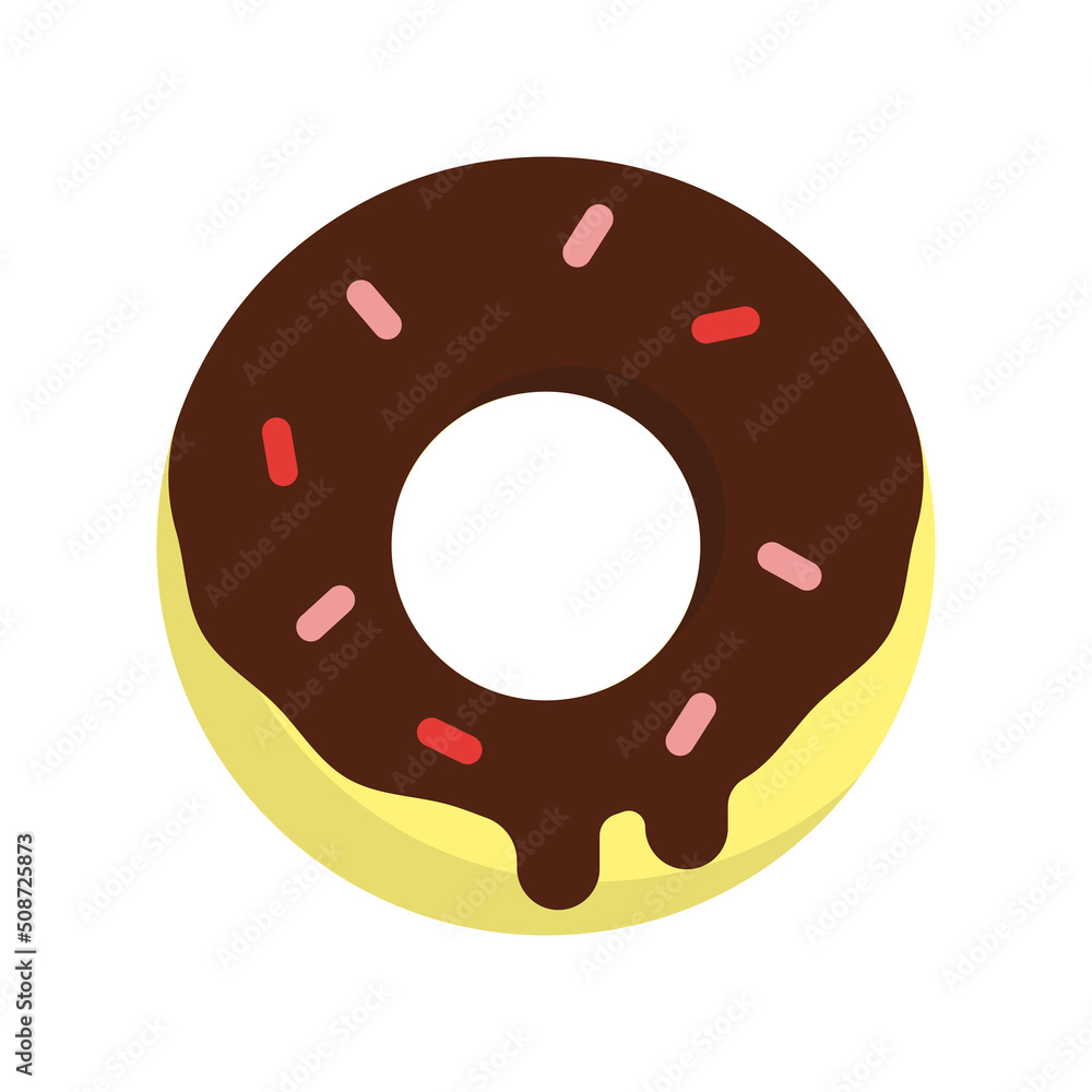 Donut icon design template vector illustration Donut icon design template vector illustration