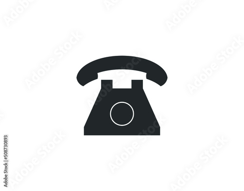 Phone icon in a trendy flat style isolated on a white background