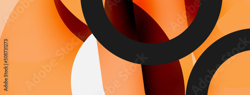 Circle abstract background. Vector illustration for wallpaper banner background card or landing page