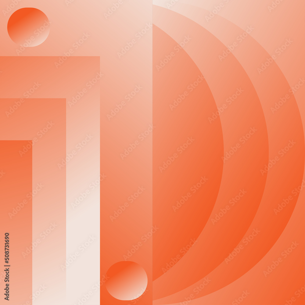 abstract orange background with geometric shapes