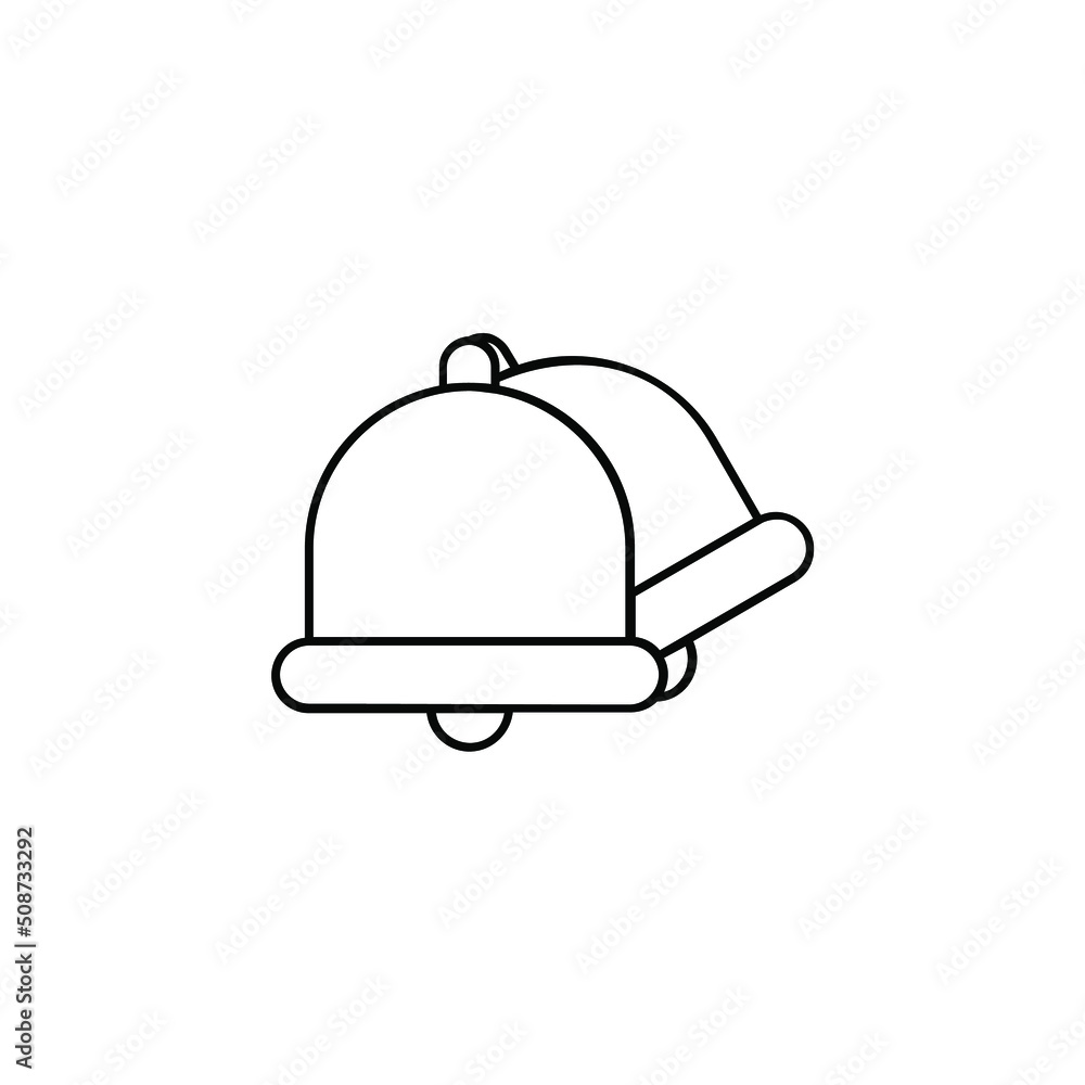 Fototapeta premium Alarm, Timer Thin Line Icon Vector Illustration Logo Template. Suitable For Many Purposes.
