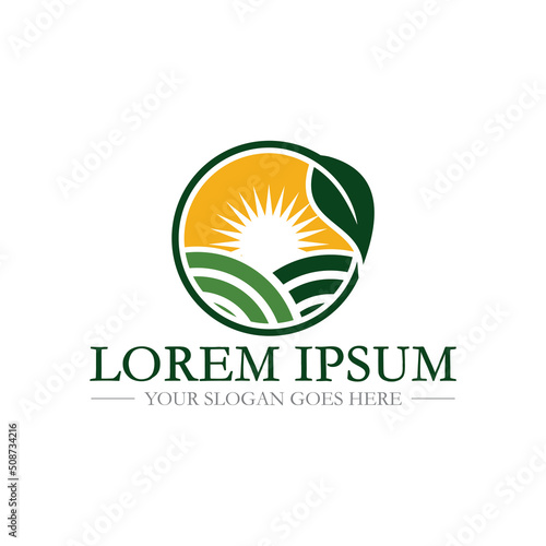 farm logo , agriculture logo vector