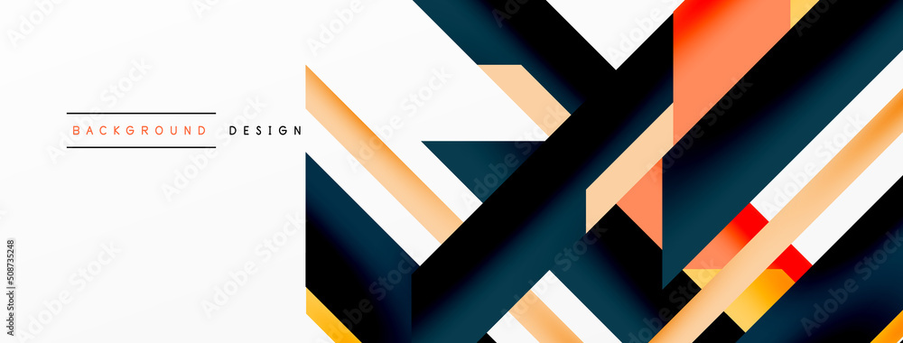 Obraz premium Dynamic lines background. Wallpaper for concept of AI technology, blockchain, communication, 5G, science, business and technology
