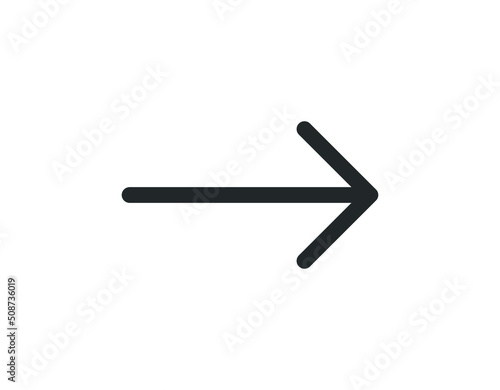 Arrow Icon in trendy flat style isolated on white background.